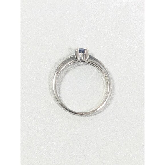 ACI Sterling Silver 935 Purple Round Stone Solitaire Ct Out Band Ring Size 8.5 - Picture 2 of 5